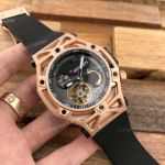 AAA Replica Hublot Techframe Ferrari Tourbillon Rose Gold Watches for Sale